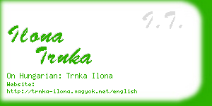 ilona trnka business card